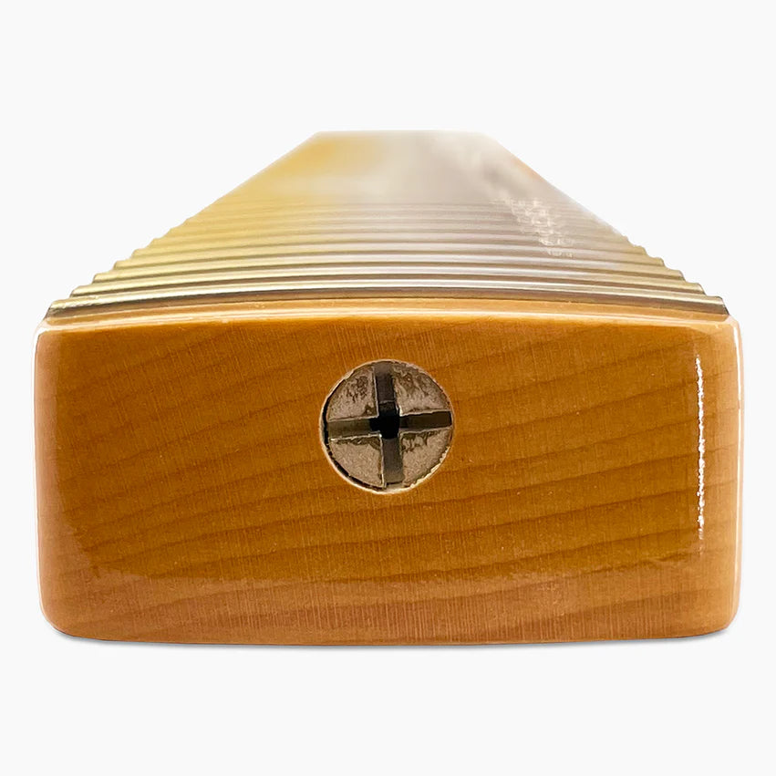 Allparts Replacement Maple Neck for Strat with Nitrocellulose Finish Topcoat, 21 Frets, 10 inch radius, Heel