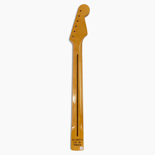Allparts Replacement Left-Handed Maple Neck for Strat, with Finish, Back