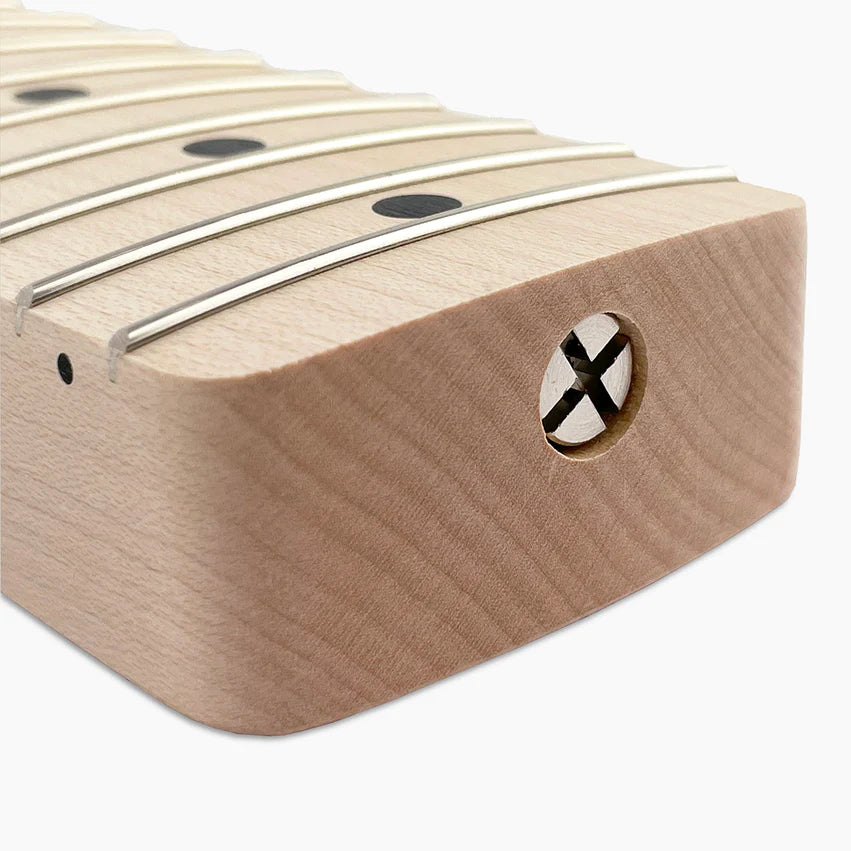 Allparts Replacement Neck for Strat, Solid Maple, No Finish, 21 frets, Angled Heel