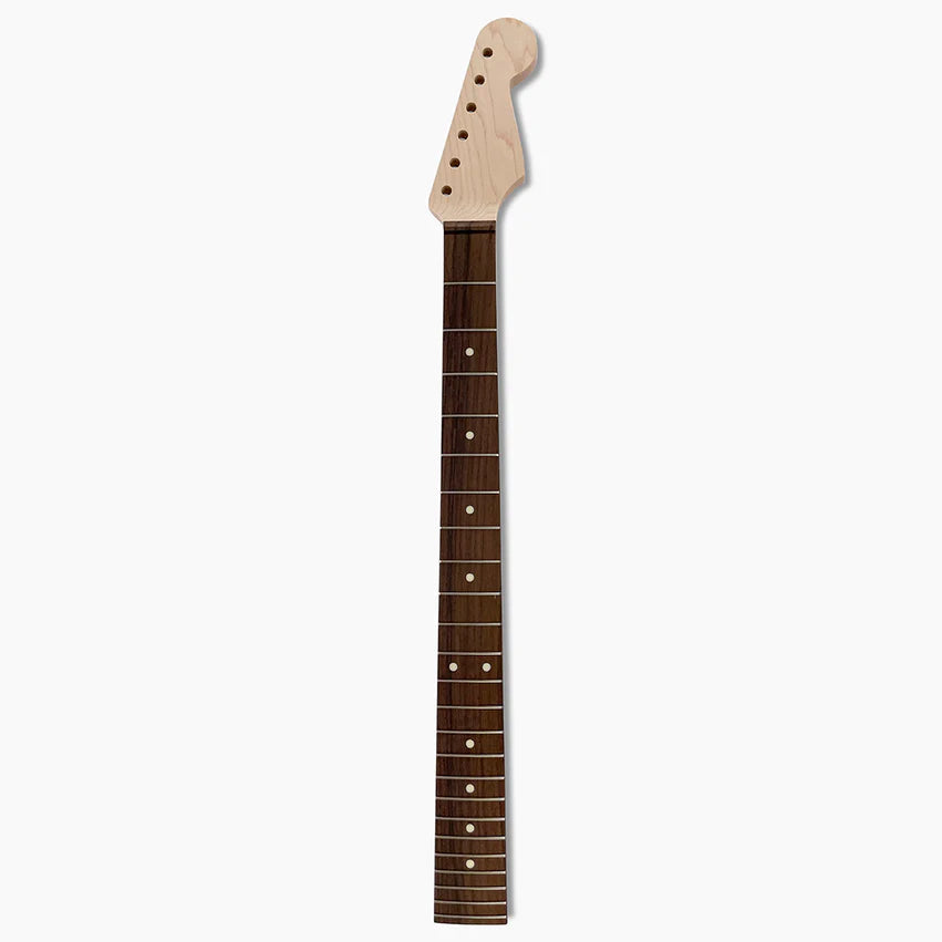 Allparts Baritone Neck For Strat, Maple with Rosewood Fingerboard, Unfinished, Full