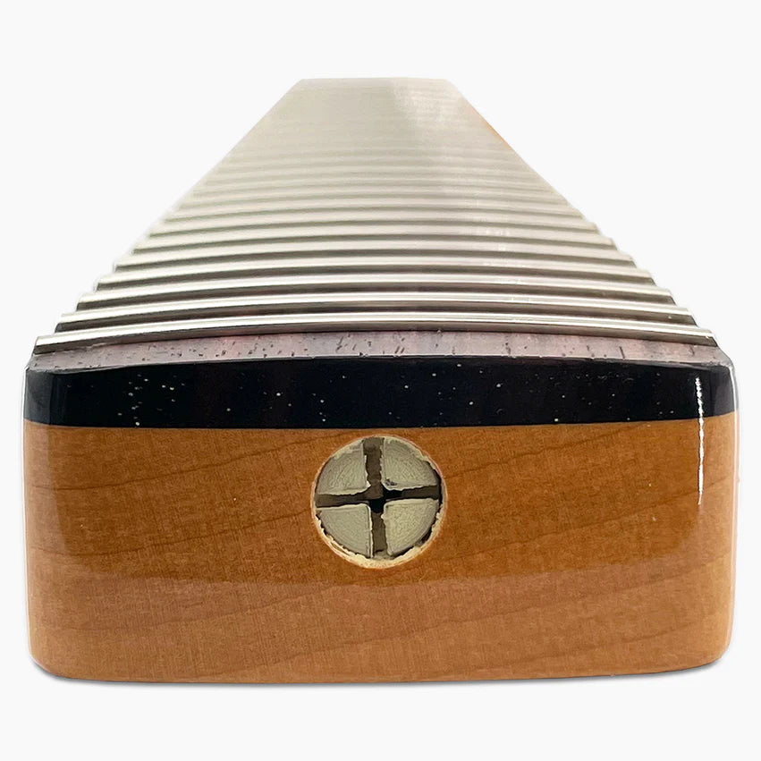 Allparts Replacement Rosewood Neck for Strat, with Nitro Finish Topcoat, 21 Tall Frets, Heel