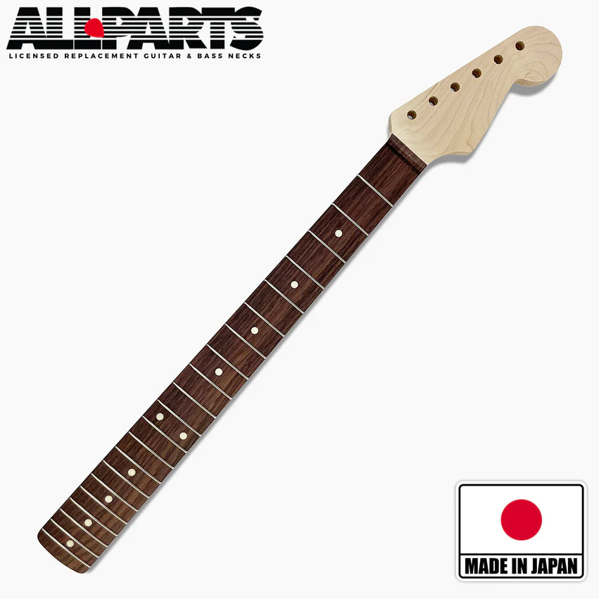 Allparts Replacement Chunky Rosewood Neck for Strat, No Finish, 21 Frets