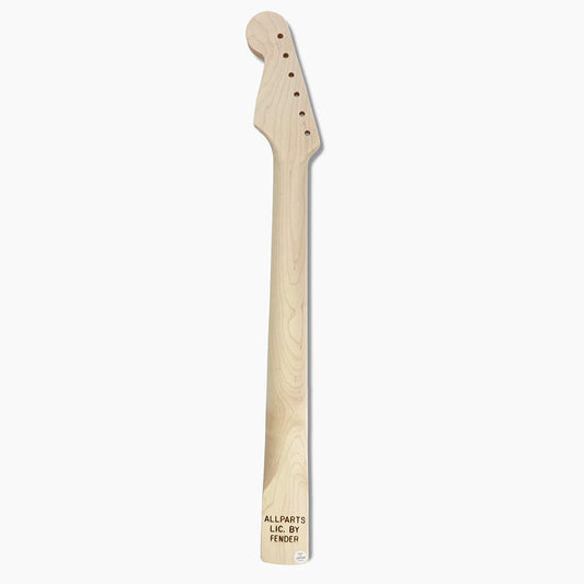 Allparts Replacement Chunky Rosewood Neck for Strat, No Finish, 21 Frets, Back