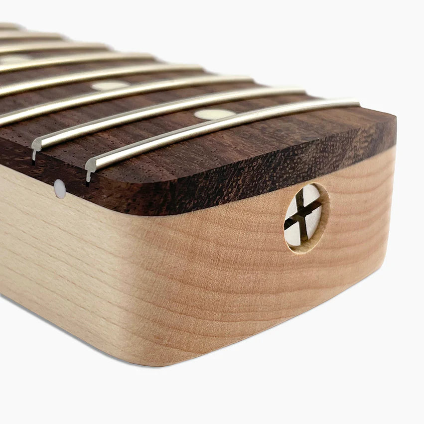 Allparts Replacement Chunky Rosewood Neck for Strat, No Finish, 21 Frets, Angled Heel