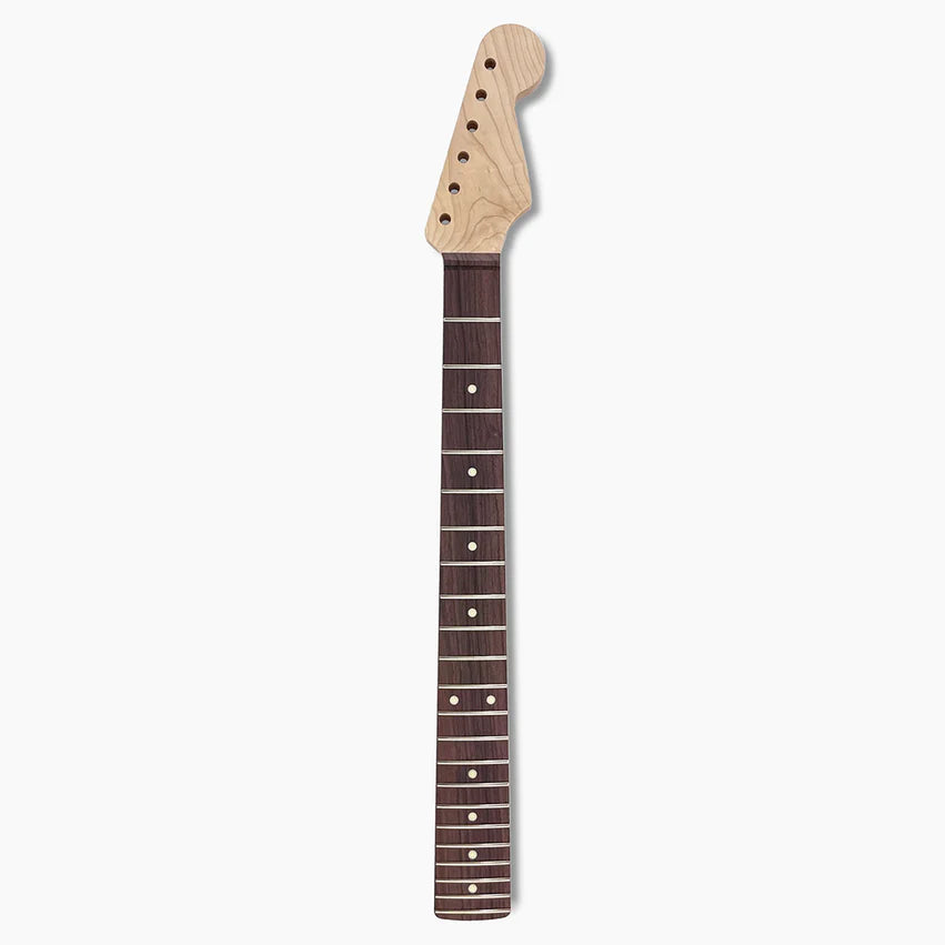 Replacement Neck For Strat With Rosewood Fingerboard , No Finish, 22 fret, Full