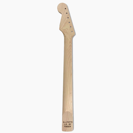 Replacement Neck For Strat With Rosewood Fingerboard , No Finish, 22 fret, Back