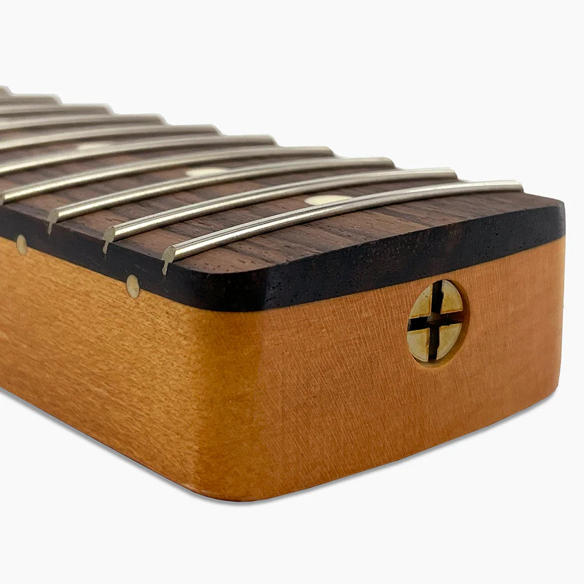 Allparts Replacement Satin Finish Neck for Strat, Maple with Rosewood Fingerboard, 21 tall frets, Angled Heel