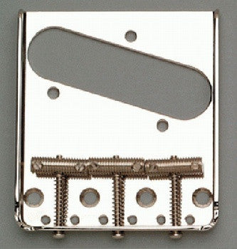 Allparts TB-0020 Vintage-Style 3 Saddle Steel Bridge For Telecster