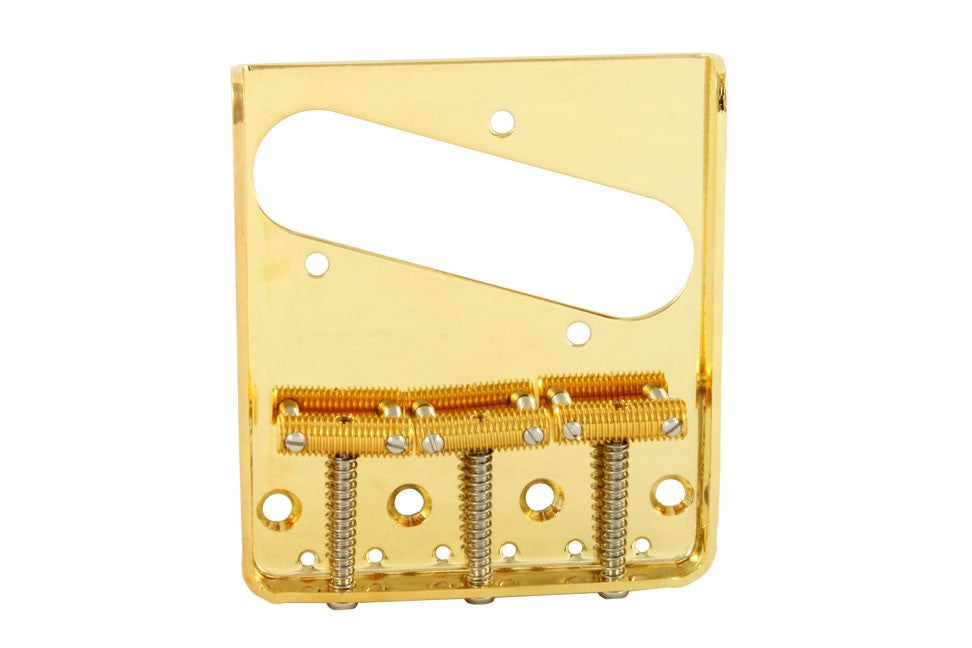 Allparts TB-0020 Vintage-Style 3 Saddle Steel Bridge For Telecster
