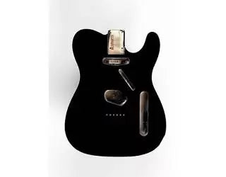 Guitar body - finished replacement body for Telecaster® - black with white binding
