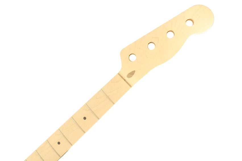 Allparts Replacement Maple Neck for Tele Bass, No Finish