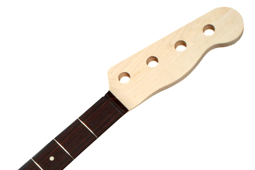 Allparts Replacement Rosewood Neck for Tele Bass, No Finish