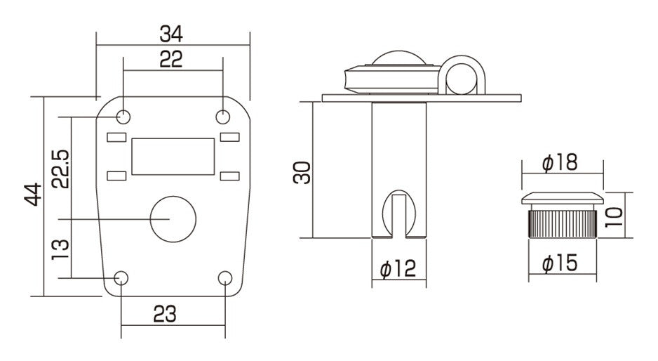 Allparts TK-0909-001 Gotoh 2x2 Nickel Bass Keys- (Qty 4)