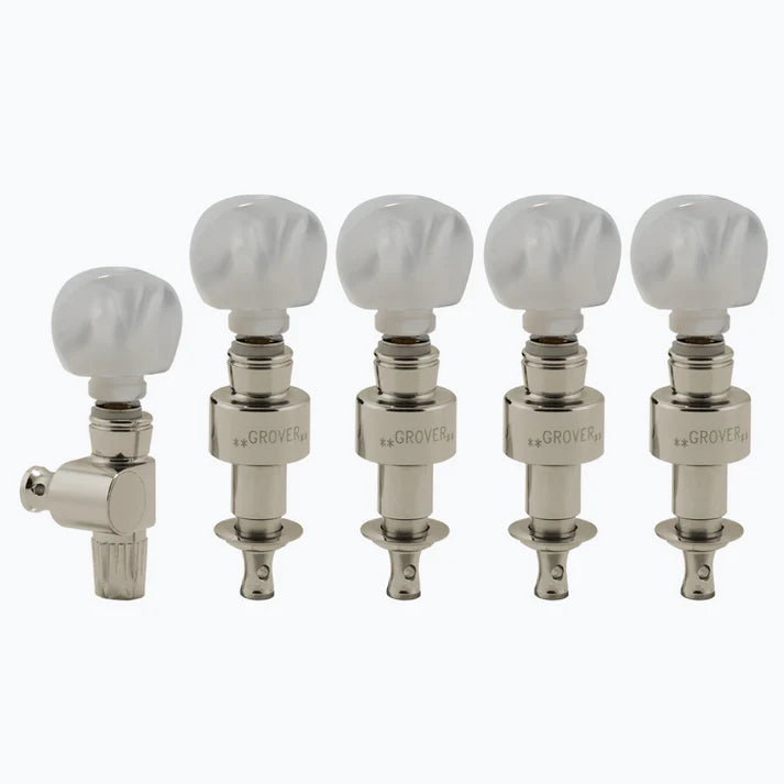 Grover 124N5 Banjo Keys set of 5 with Pearloid Buttons | BTN Music