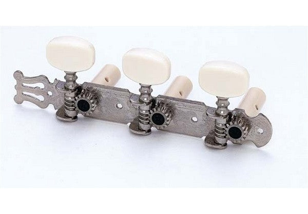 Allparts TK-0125 Classical Tuner Set with Square White Buttons