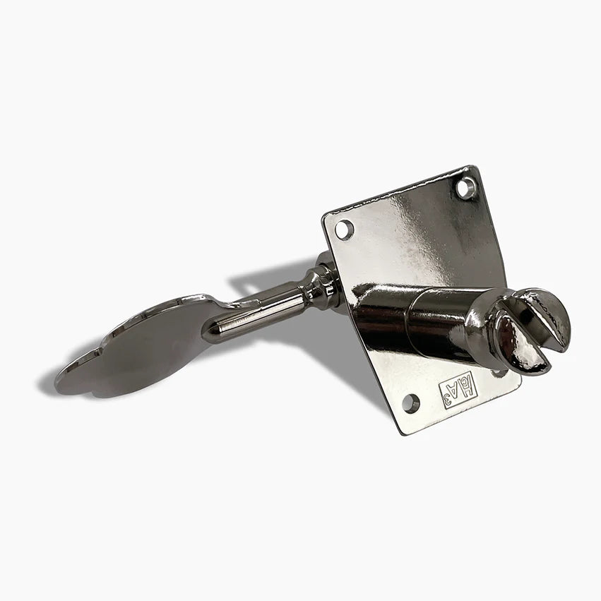 Allparts Leo Quan Badass OGT Bass Keys, Open Gear Large Post, 4-in-line set, Nickel, Single