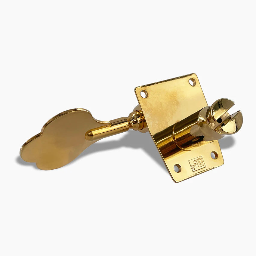 Allparts Leo Quan Badass OGT Bass Keys, Open Gear Large Post, 4-in-line set, Gold, Single