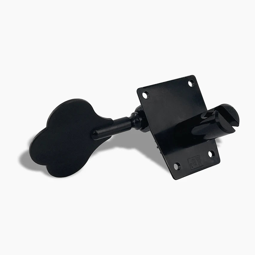 Leo Quan® Badass OGT™ Bass Keys, Open Gear Small Post, 4-in-line set, Black, Single