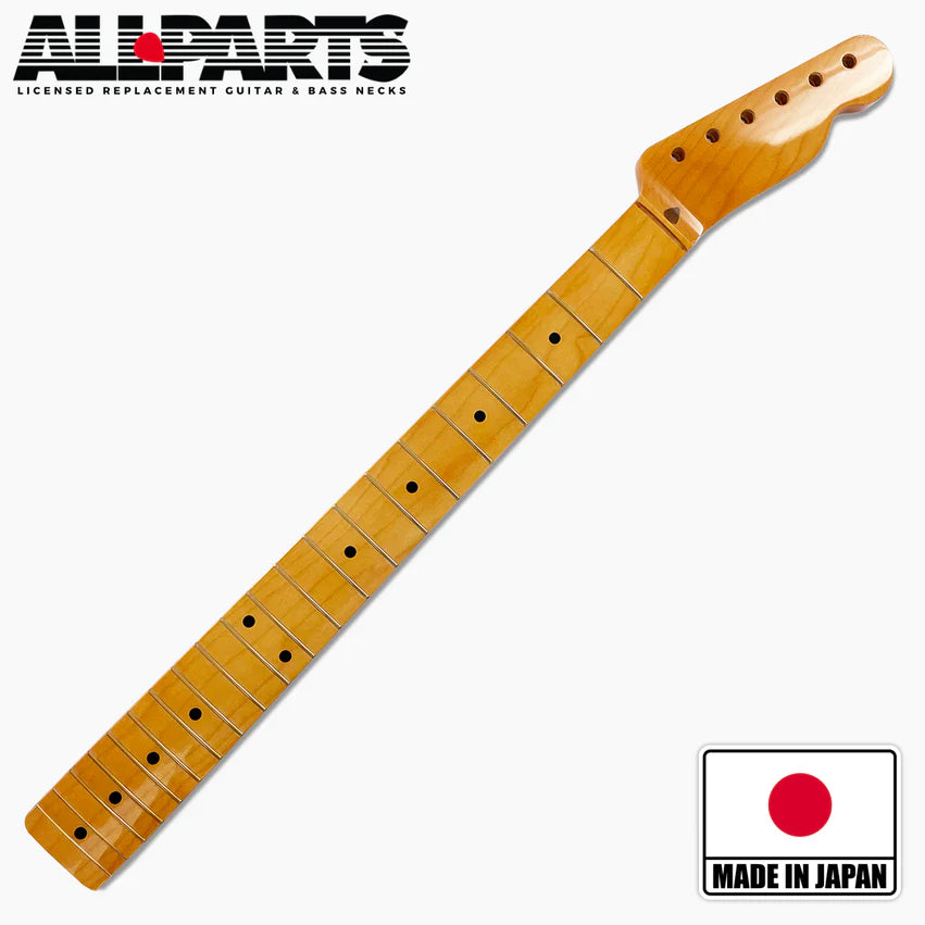 Allparts Replacement Maple Neck For Tele, With Finish, 21 fret
