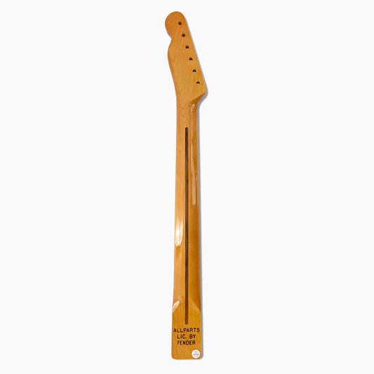 Allparts Replacement Maple Neck For Tele, With Finish, 21 fret, Back