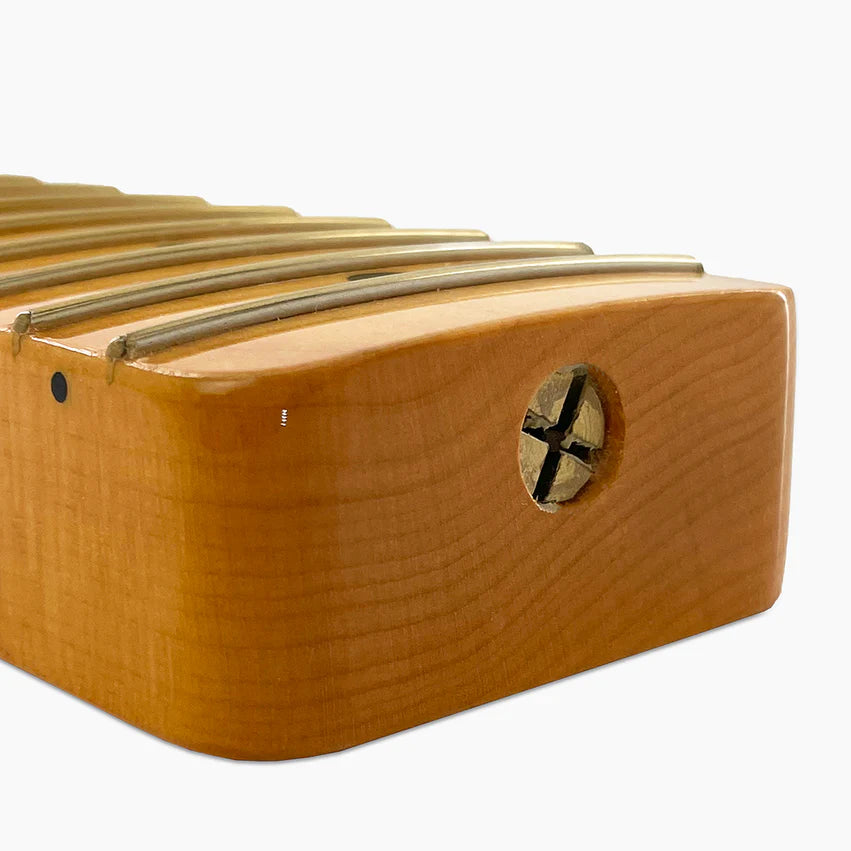 Allparts Replacement Chunky Nitro Maple Neck For Tele, with Nitrocellulose Finish Topcoat, Angled Heel