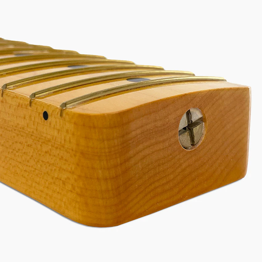 Allparts Replacement Nitro Maple Vee Profile Neck for Tele, Angled Heel