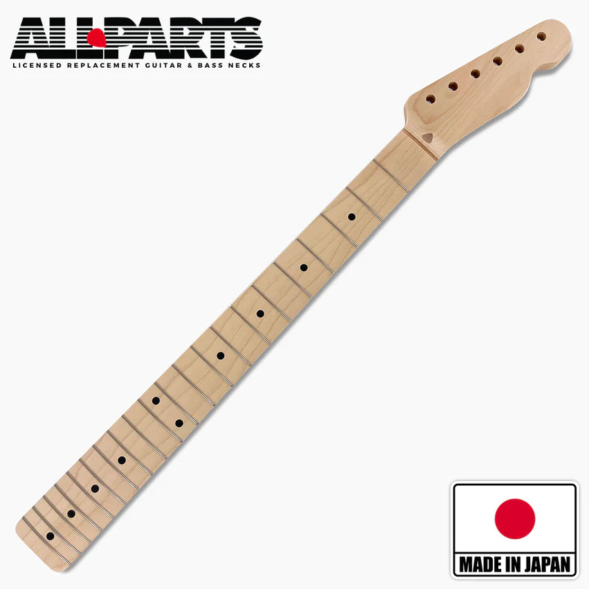 Allparts Replacement Maple Neck for Tele, No Finish, 21 frets