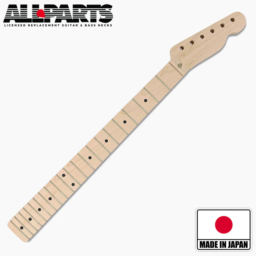 Allparts Replacement Chunky Neck for Tele, Solid Maple, No Finish, 21 Frets