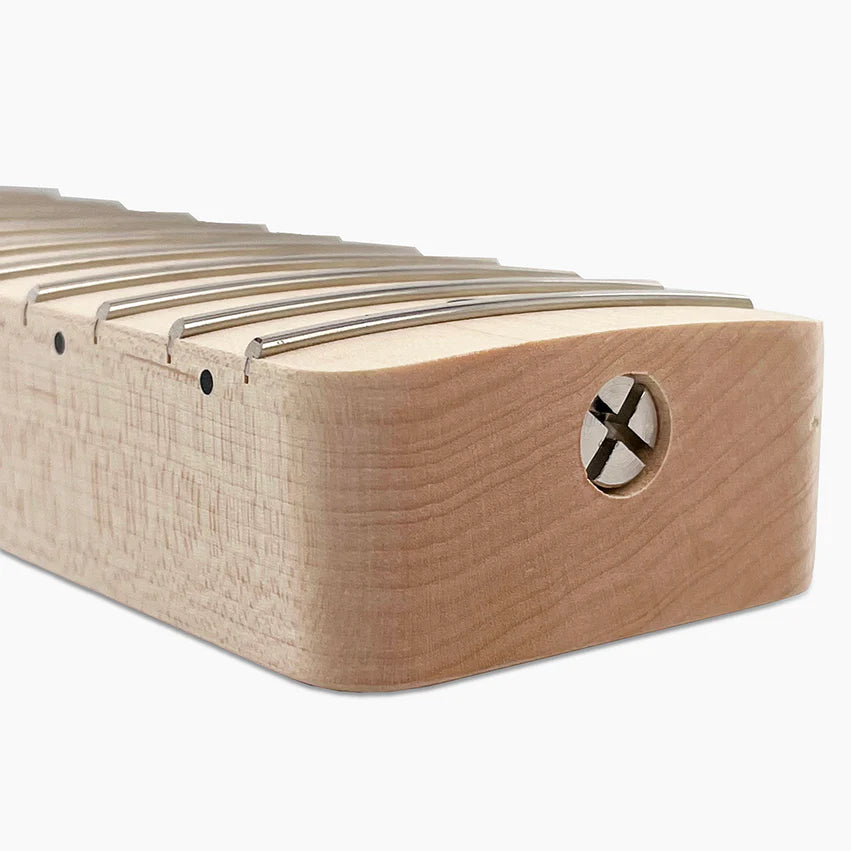 Allparts Replacement Chunky Neck for Tele, Solid Maple, No Finish, 21 Frets, Angled Heel