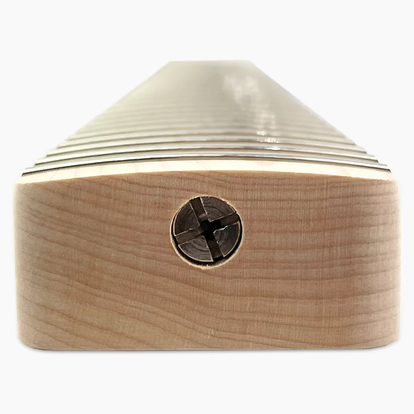 Allparts Replacement Vee Profile Neck for Tele, Solid Maple, No Finish, 21 Frets, Heel