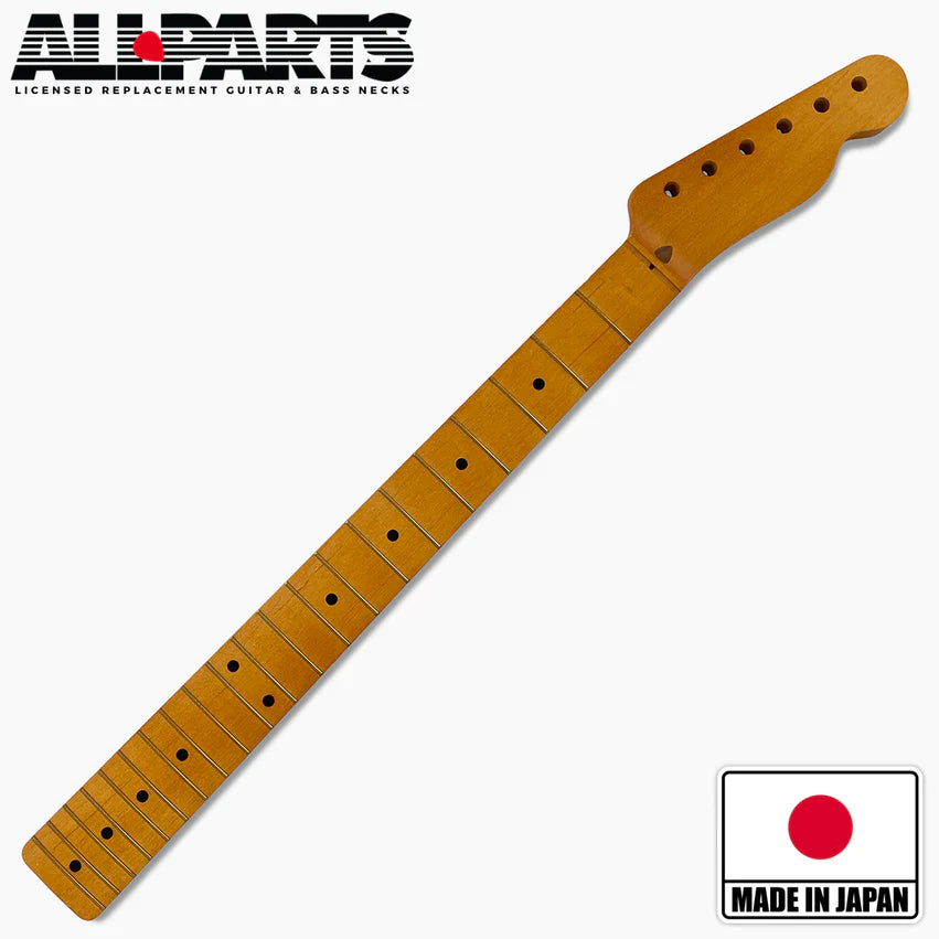 Allparts Replacement Chunky Ultra Thin Finish Neck for Telecaster, Maple, 21 Frets