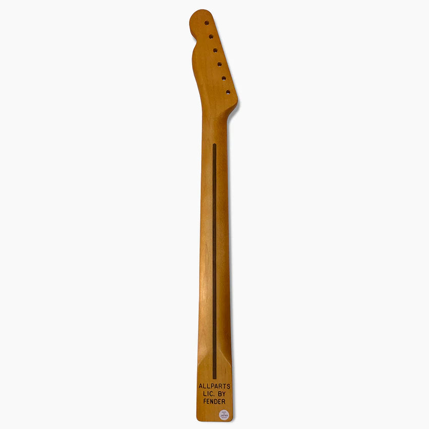 Allparts Replacement Chunky Ultra Thin Finish Neck for Telecaster, Maple, 21 Frets, Back