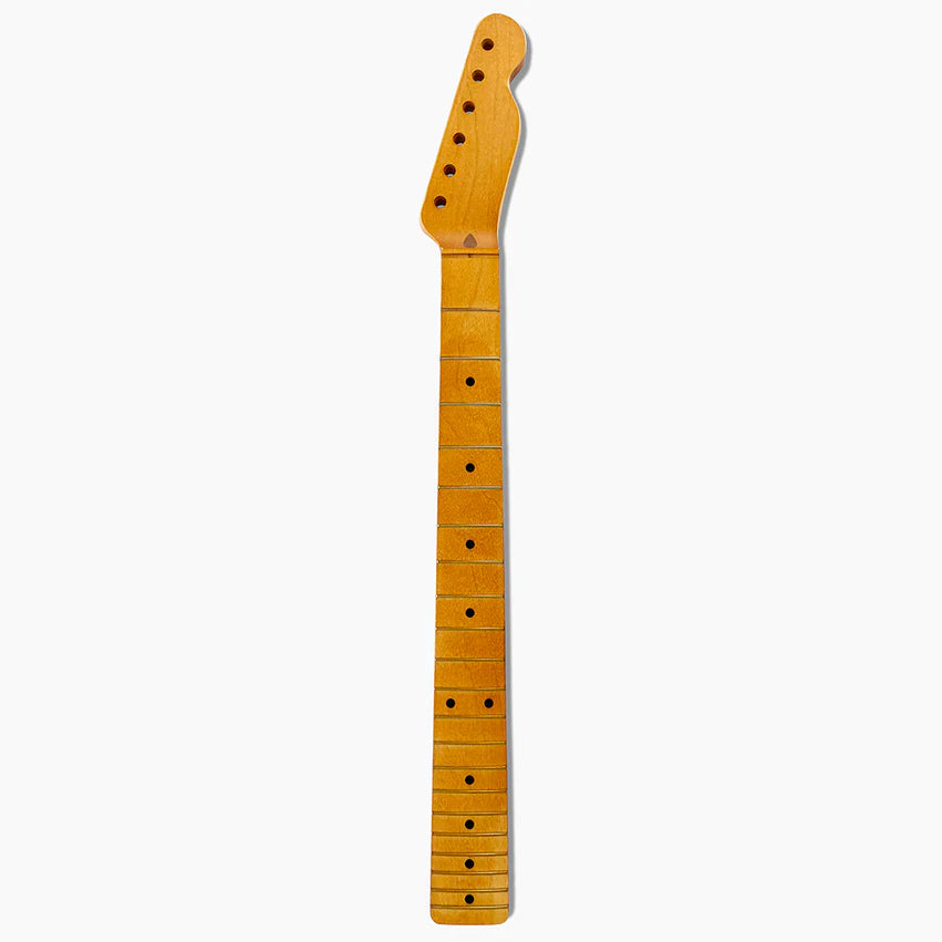 Allparts Replacement Satin Finish Neck for Telecaster, Solid Maple, 21 fret, 10 inch Radius, Full