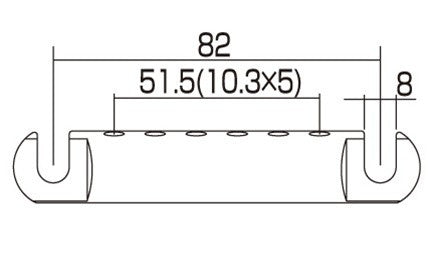 Allparts TP-0400 US Stop Bar Tailpiece