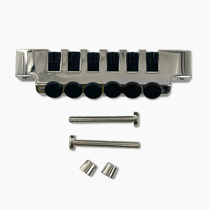 Allparts Leo Quan Badass FTT Fine Tuner Tailpiece, Nickel