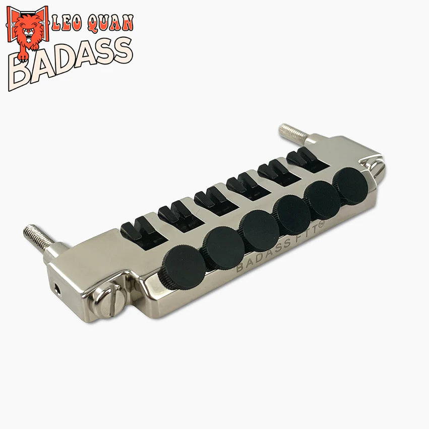 Allparts Leo Quan Badass FTT Fine Tuner Tailpiece, Nickel