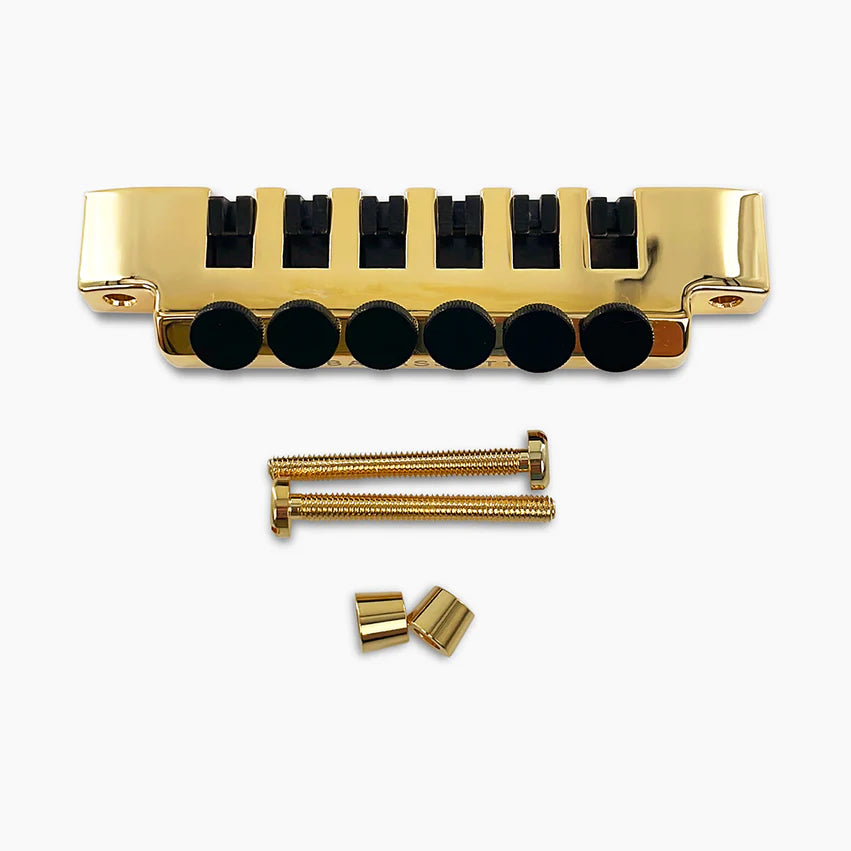 Allparts Leo Quan Badass FTT Fine Tuner Tailpiece, Gold