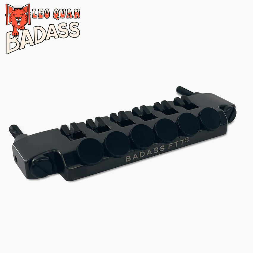 Allparts Leo Quan Badass FTT Fine Tuner Tailpiece, Black