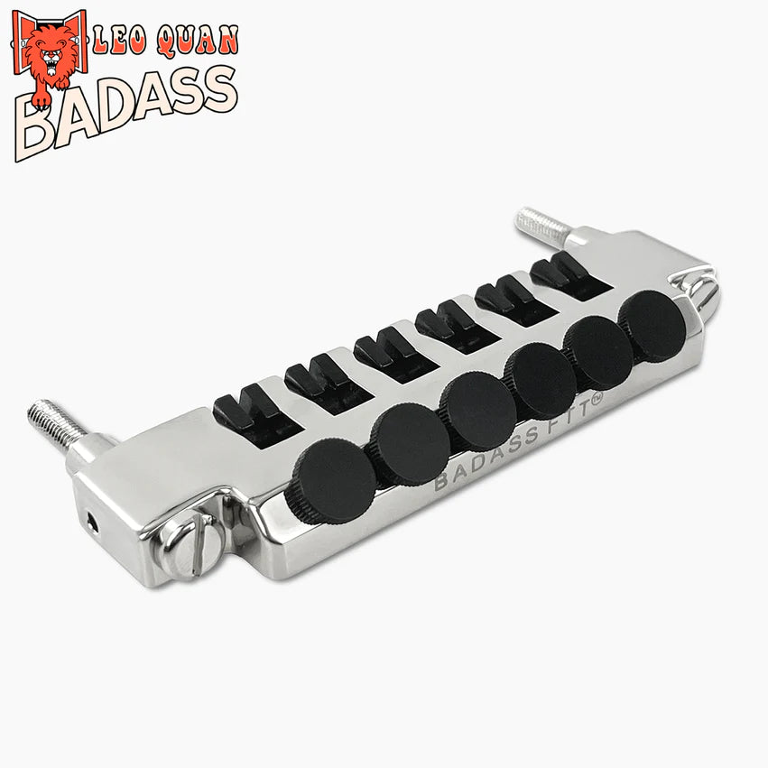 Allparts Leo Quan Badass FTT Fine Tuner Tailpiece, Chrome