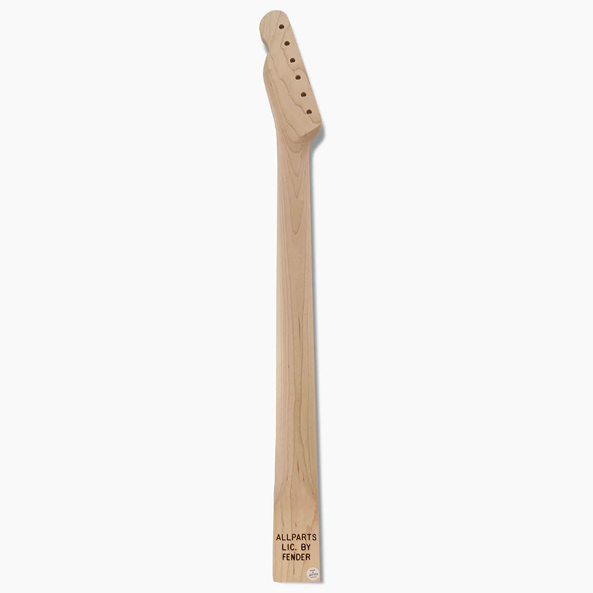 Allparts Baritone Neck for Telecaster, 24 Frets, Maple with Rosewood Fingerboard, Back