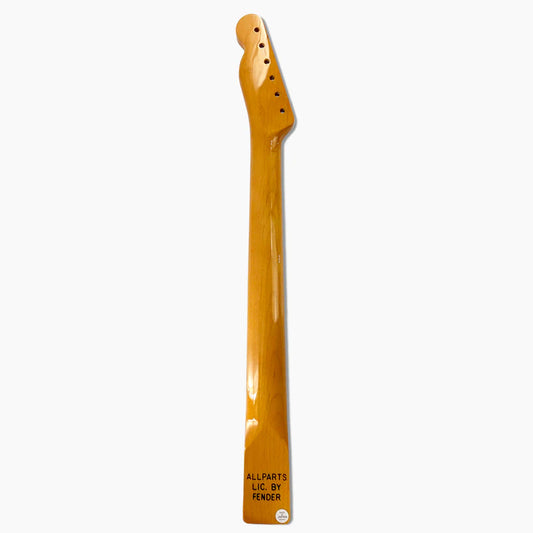 Allparts Replacement Neck for Tele, Maple with Rosewood Fingerboard, 21 Frets, With Finish, Back