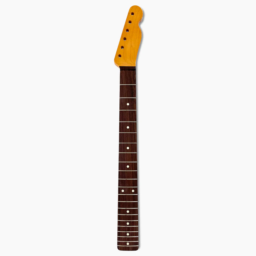 Allparts Replacement Rosewood Nitro Topcoat Finish Neck for Tele, 21 Frets, Full