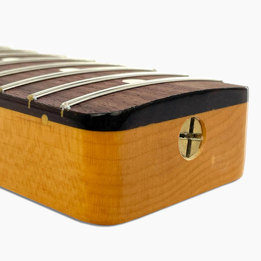 Allparts Replacement Rosewood Nitro Topcoat Finish Neck for Tele, 21 Frets, Angled Heel