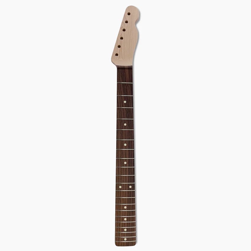 Allparts Replacement 62 Guitar Neck for Tele, Veneer Rosewood Board, No Finish, 21 Frets, Full