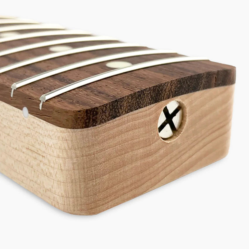 Allparts Replacement 62 Guitar Neck for Tele, Veneer Rosewood Board, No Finish, 21 Frets, Angled Heel