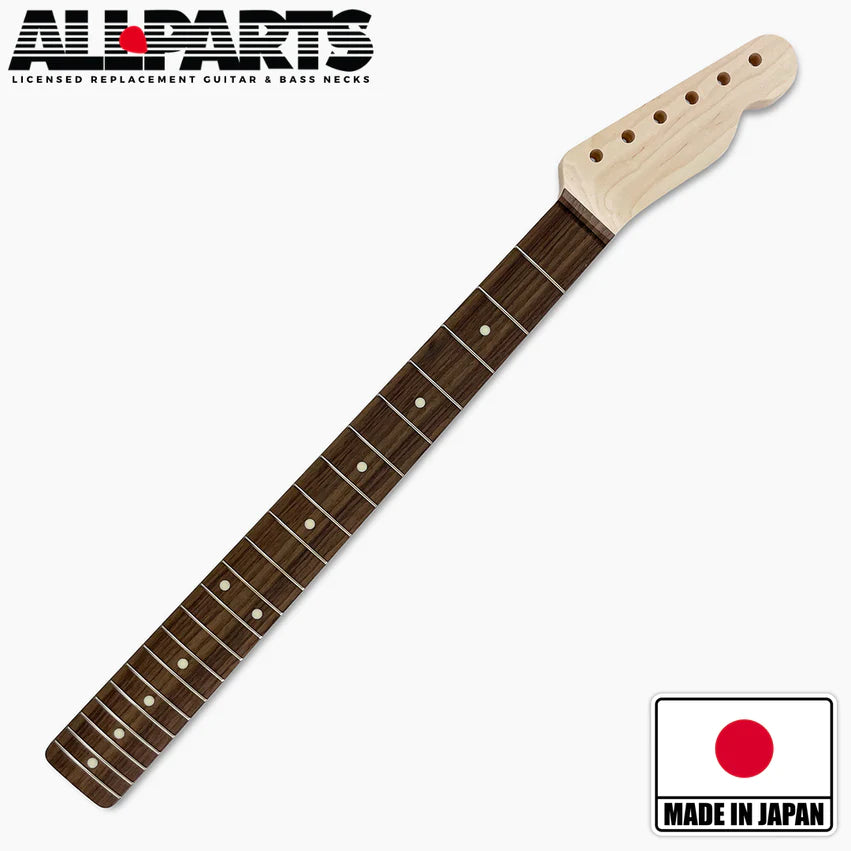 Allparts Replacement Chunky Rosewood Neck for Tele, No Finish, 21 frets