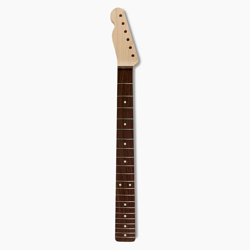 Allparts Replacement Left-Handed Rosewood Neck for Tele, No Finish, 21 Frets, Full
