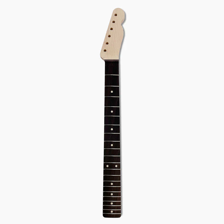 Allparts Replacement Rosewood Wide Nut Neck for Tele, No Finish, 21 Frets, Full