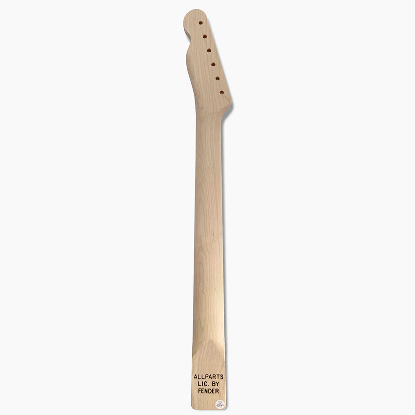 Allparts Replacement Rosewood Wide Nut Neck for Tele, No Finish, 21 Frets, Back