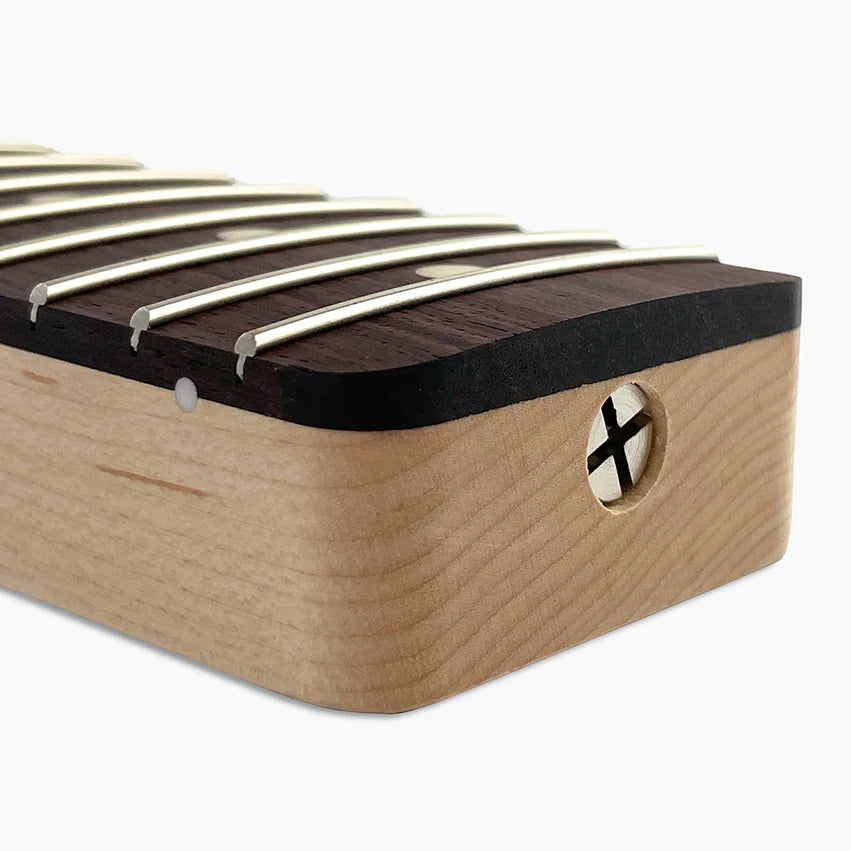 Allparts Replacement Rosewood Wide Nut Neck for Tele, No Finish, 21 Frets, Angled Heel